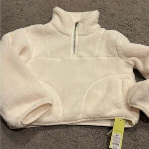 Cozy off White Sherpa Pullover